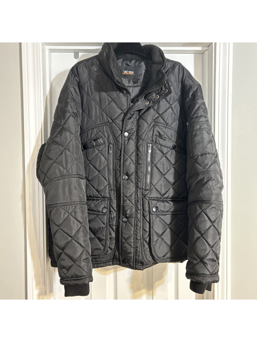 Jordan Craig Outerwear Black Quilted Puffer Coat Jacket Men's XL